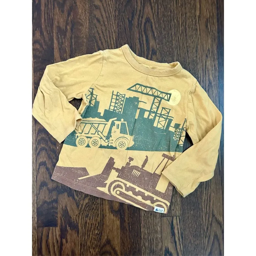 BABYGap GAP Toddler Boys 3 Long Sleeve Knit Shirt Bundle